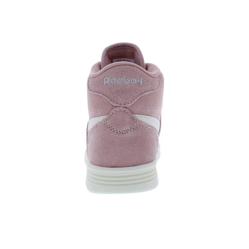 Reebok Club Heritage Court Anti-Slip Wear-Resistant High-Top Skateboard Shoes Women's Pink-2
