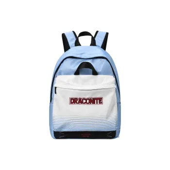 DRACONITE Polyester Students Backpack Unisex Cerulean White