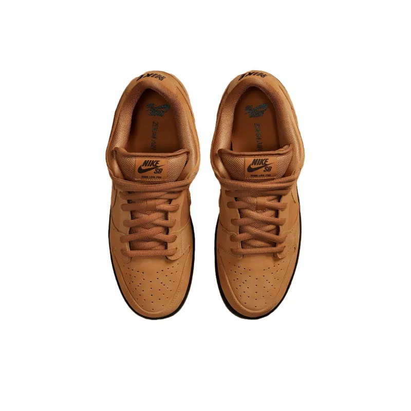 Nike Slip Resistant Shock Absorbers Low Top Skateboard Shoes Unisex Brown-3