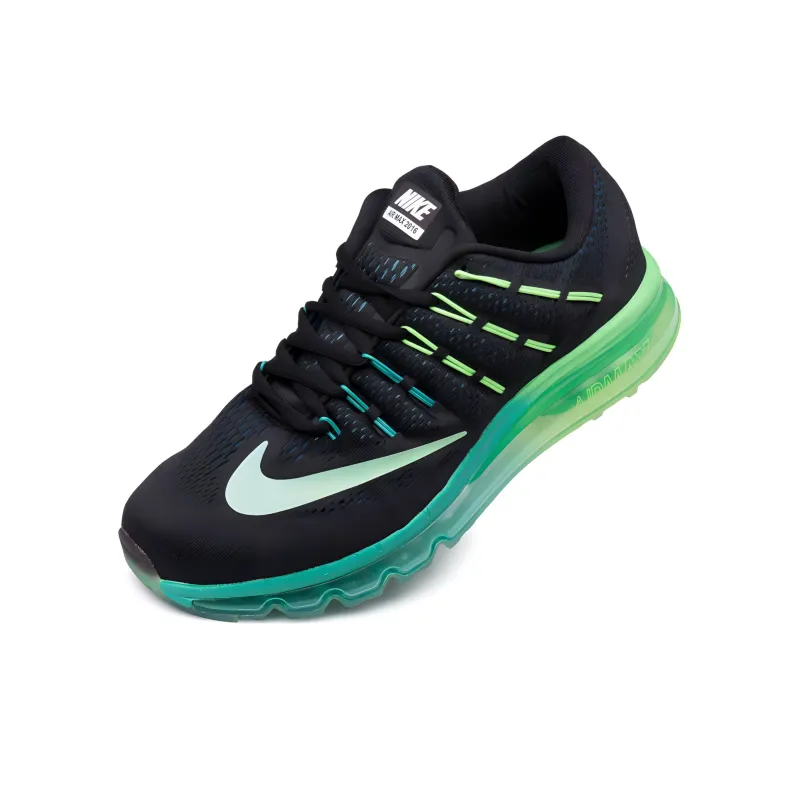 Nike Air Max 2016 Anti Slip Wear Resistant Low Top Running Shoes Men's Black-2