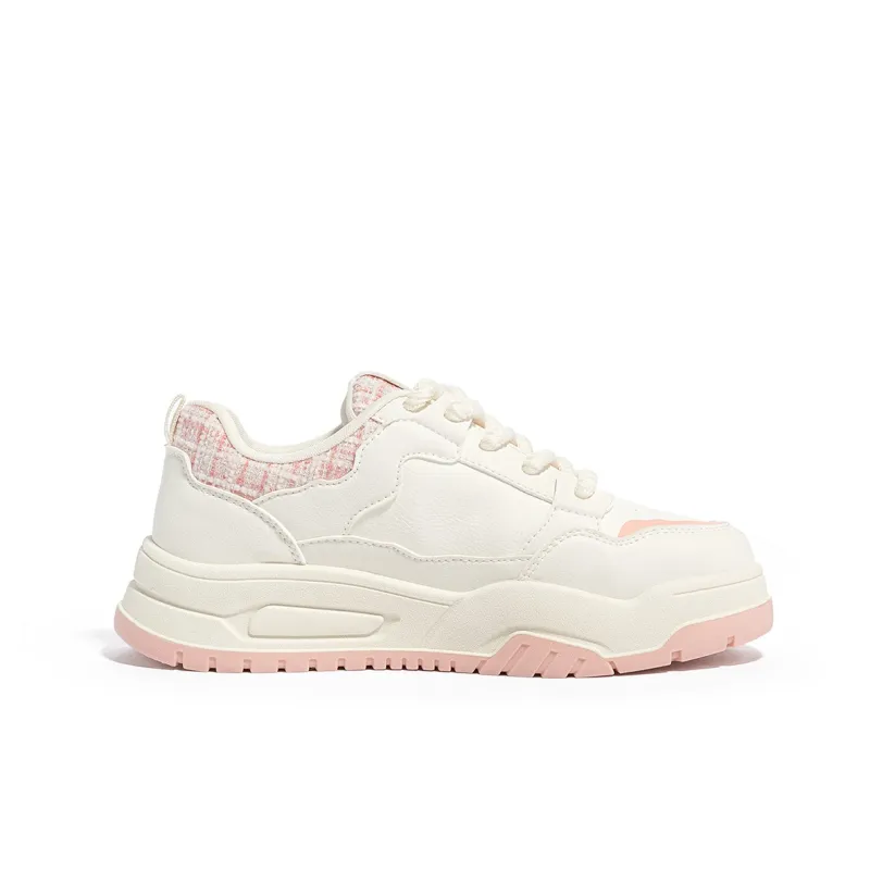 Humanism 1986 Skateboard Shoes Women's Low Top White/White Green/White Khaki/Pink White-10