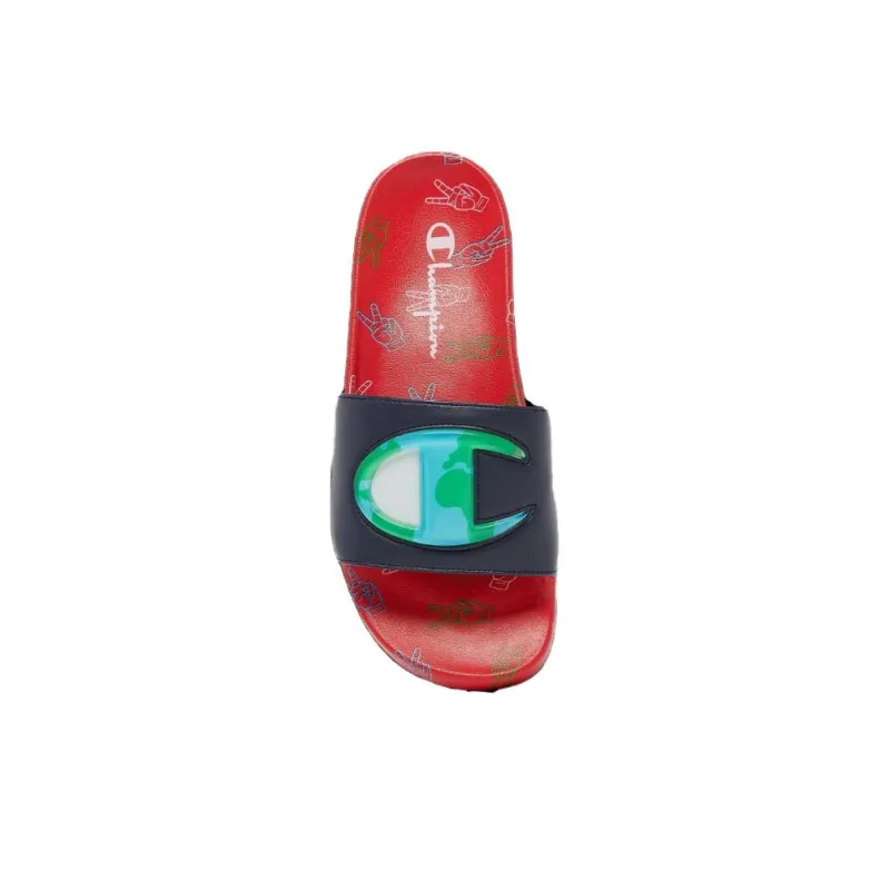 Champion IPO Together Slide Slippers Men's Black Red-2