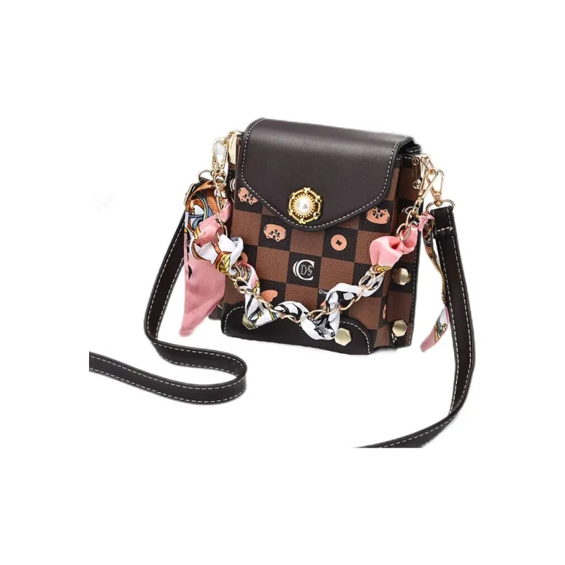 Weymond PU Shoulder Bag Crossbody Bag With Cell Phone Pouch Women's Khaki/Ecru/Green/Coffee/Pink-1