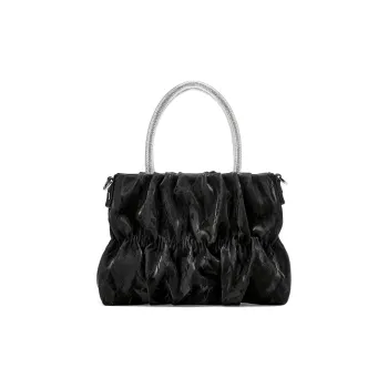 JOSINY PU Shoulder Bag, Crossbody Bag, Handbag Regular Women's Black/Nude Pink
