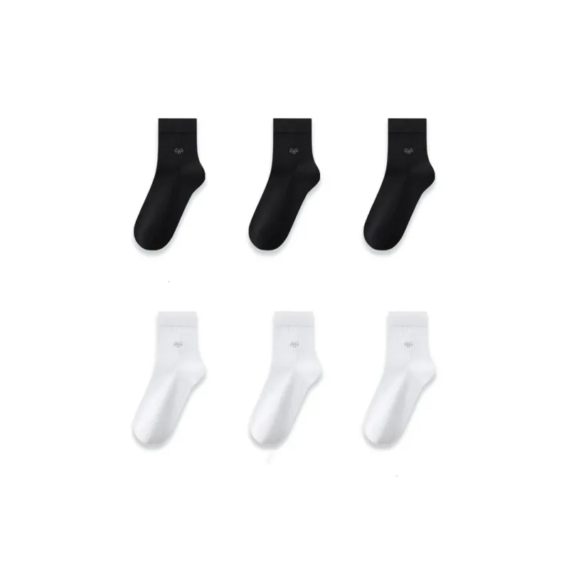 H YXIANG Mid Calf Socks Men's 6 Pack-0