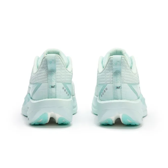 361° Fly 2ET Cushioning Anti-Slip Wear-Resistant Breathability Low-Top Running Shoes Unisex Misty Blue Yarn-3