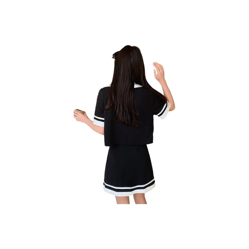 Emodues Skirt Set Women's Black-1