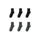 6 Pack (3 Pack Black+3 Pack Dark Gray)