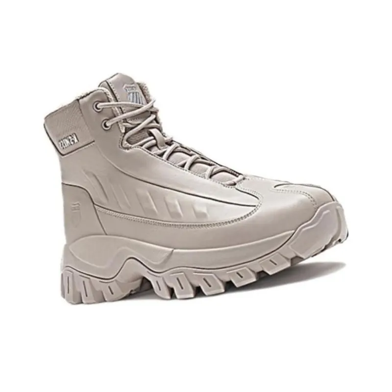 KSWISS Cushioning Wear Resistant High Top Casual Shoes Unisex Beige-3