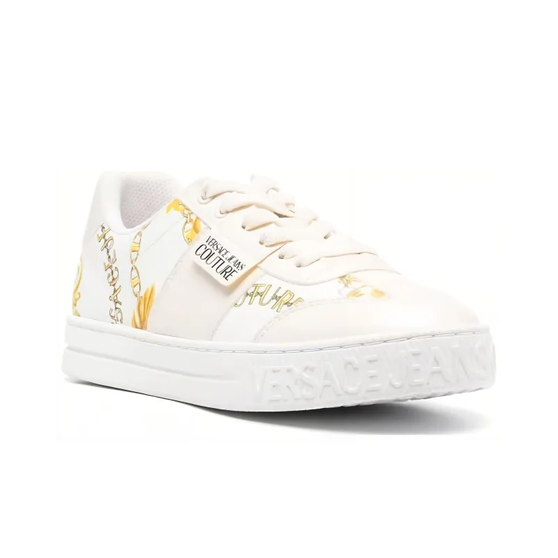 VERSACE JEANS Couture Logo-patch Round-toe Sneakers-2