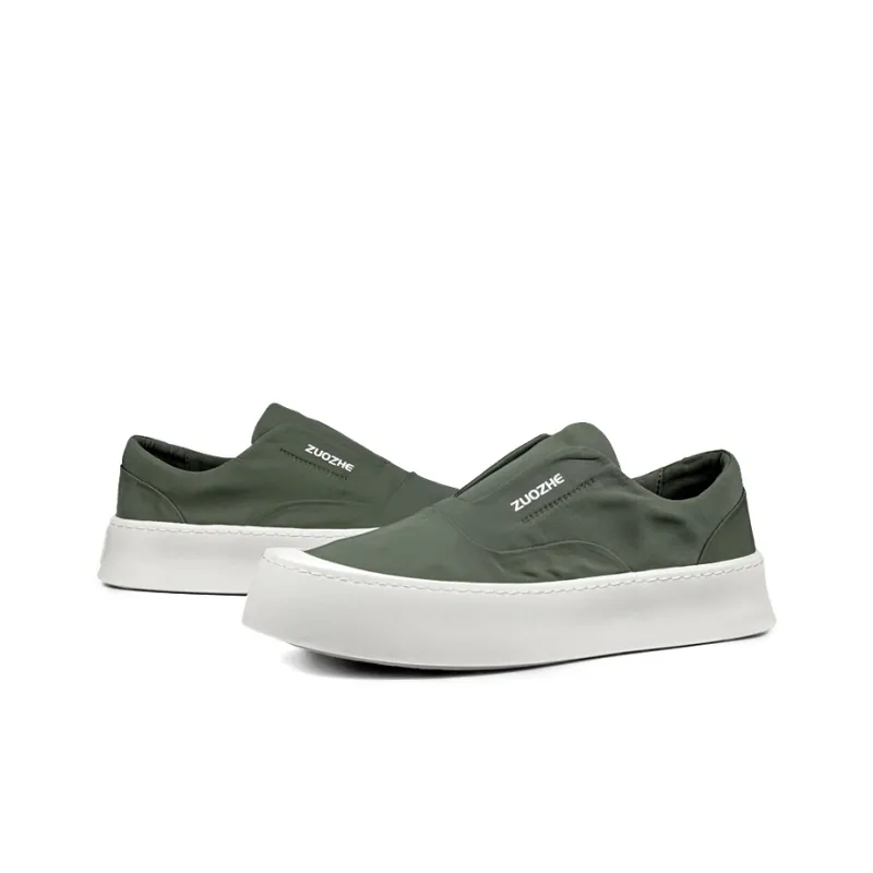 ZUOZHE Slip-Resistant Breathable Lightweight Low-Top Canvas Shoes Men's-10