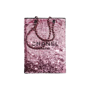 CHANEL Metal Handbag, Shoulder Bag Women's Dark Pink
