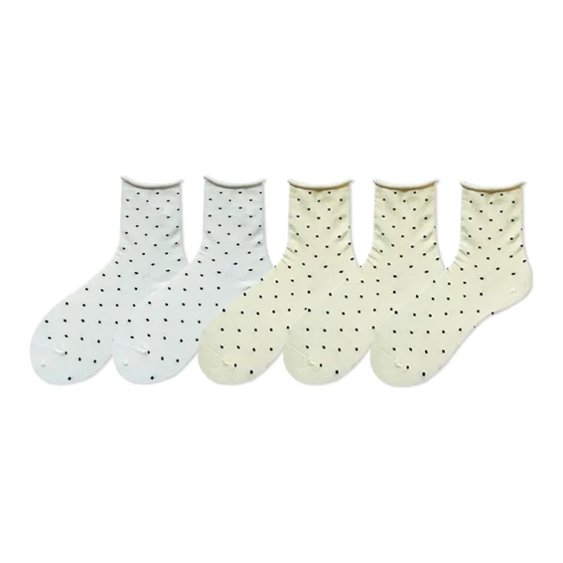 COTTON CHEESE Mid Calf Socks Women's 5 Pack-7