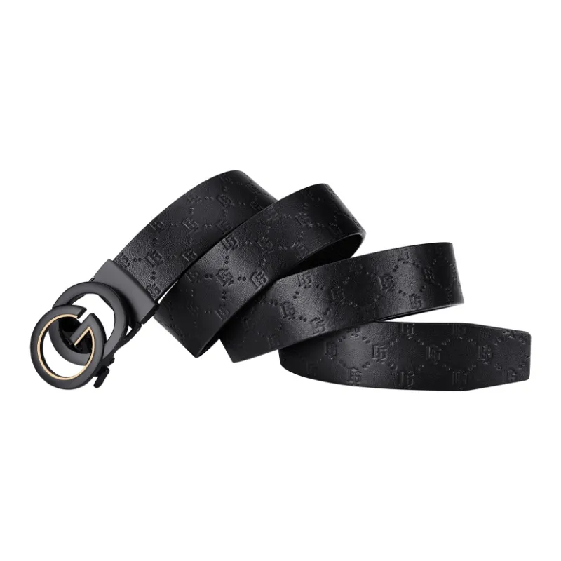 GOLF Cow Leather Automatic Buckle Belt Men's Multicolor Width  3.5cm-14