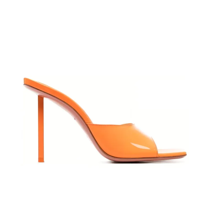 AMINA MUADDI Laura Calf Leather Mules-1