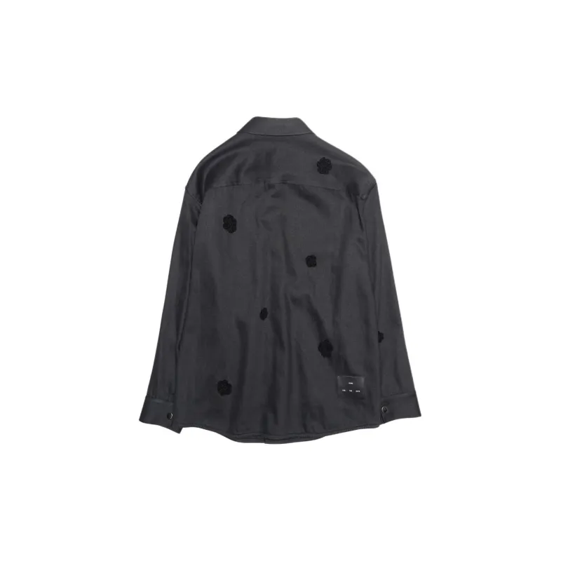 SONG FOR THE MUTE Daisy embroidered '' Shirt Jacket-1