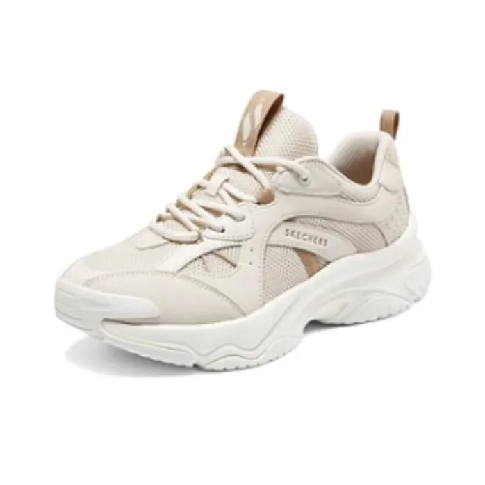 Skechers Abrasion Resistant Low Top Casual Shoes Women's Beige-2