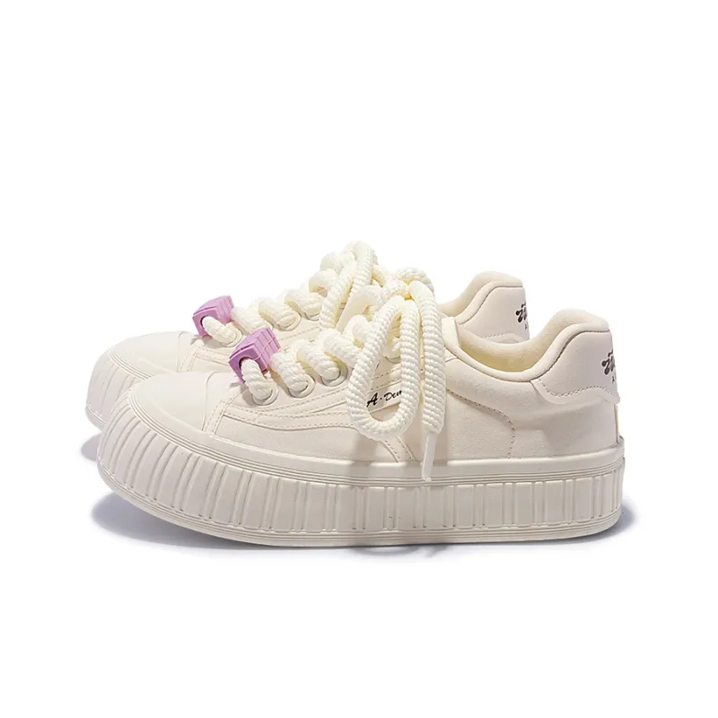 Miss Zhang Cushioned Wear Resistant Lightweight Height Increasing Low Top Skateboard Shoes Women's-3