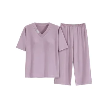 The Story Of The Flower Season Pajama Set Women's Light Purple