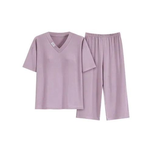 The Story Of The Flower Season Pajama Set Women's Light Purple