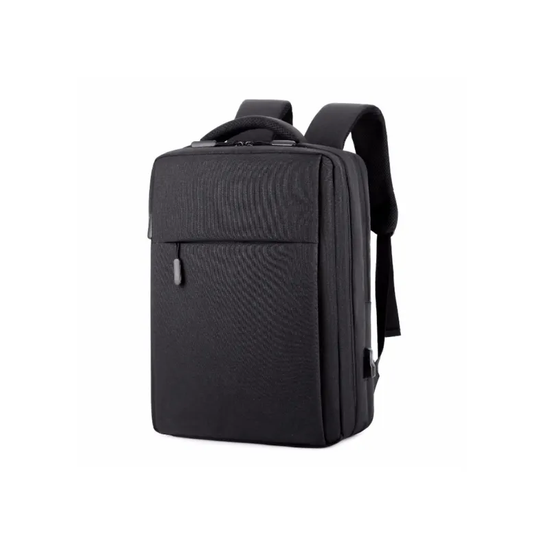XOKY Nylon Fabric Backpack Regular Unisex Black/Gray-2