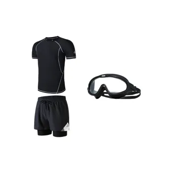 PEAK Swimming Sets Polyester Training Outdoor Indoor Men's M 3XL Black