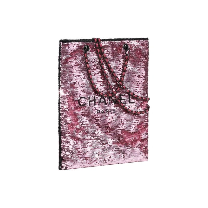 CHANEL Metal Handbag, Shoulder Bag Women's Dark Pink-1