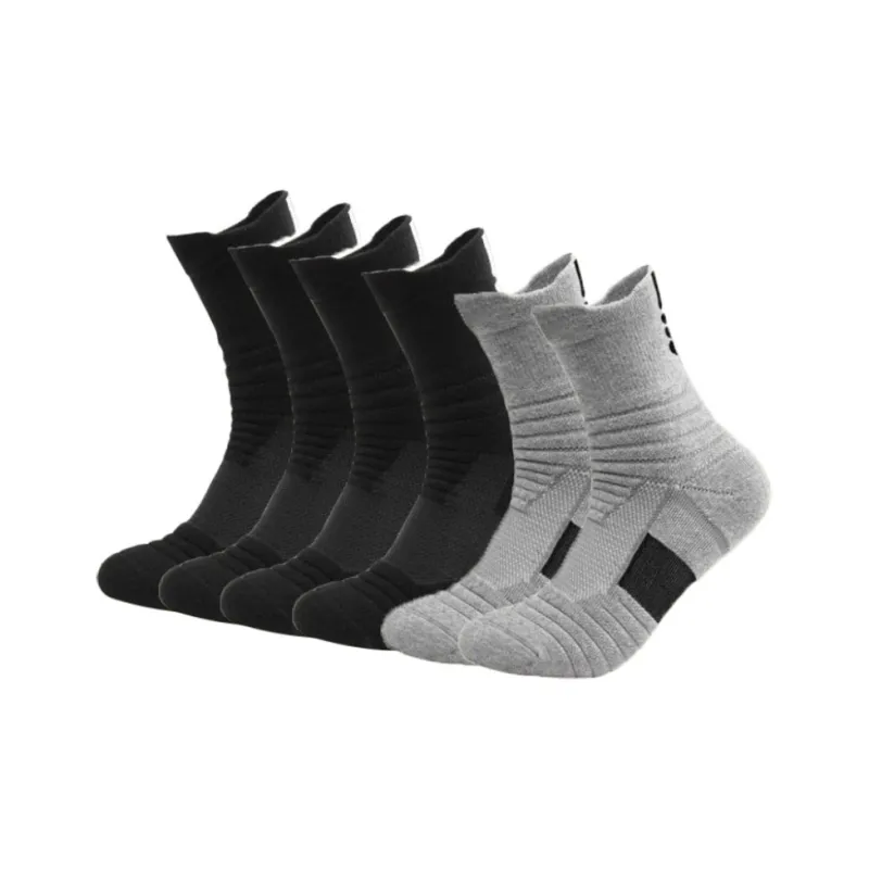 Ledomoda Basketball Socks Men's 6 Pack-0