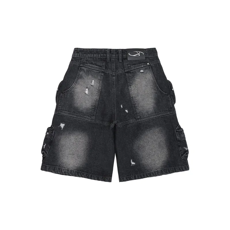 IMXS Denim Shorts Unisex Black-1
