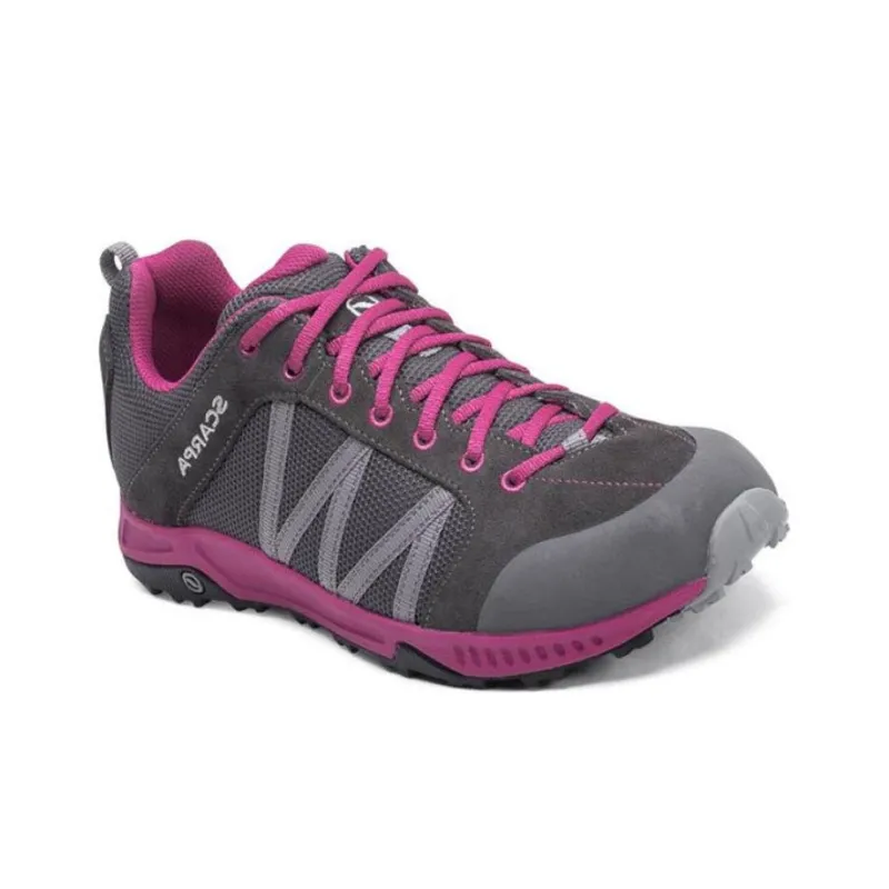 SCARPA Rapid Cushioned Slip-Resistant Low-Top Running Shoes Women's Gray Purple-1