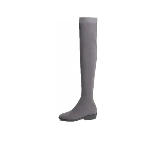 MALOVE MZ Knee-high Boots Women's Gray