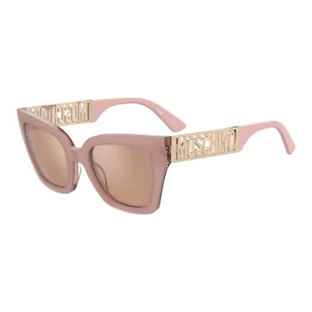 MOSCHINO Acetate Irregular Shape Sunglasses Women's Pink