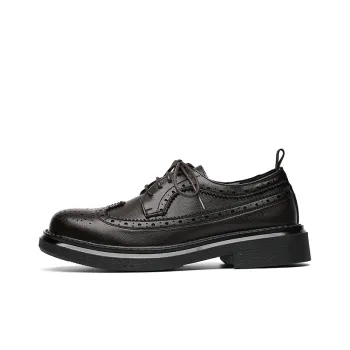 Romon Dress Shoes Men Low-Top Black
