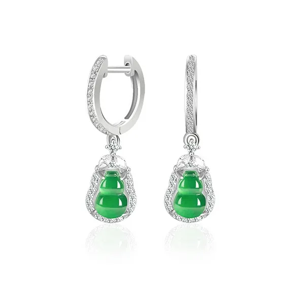 MOONS FAME Glutinous Jade Jadeite Necklaces Women's-3