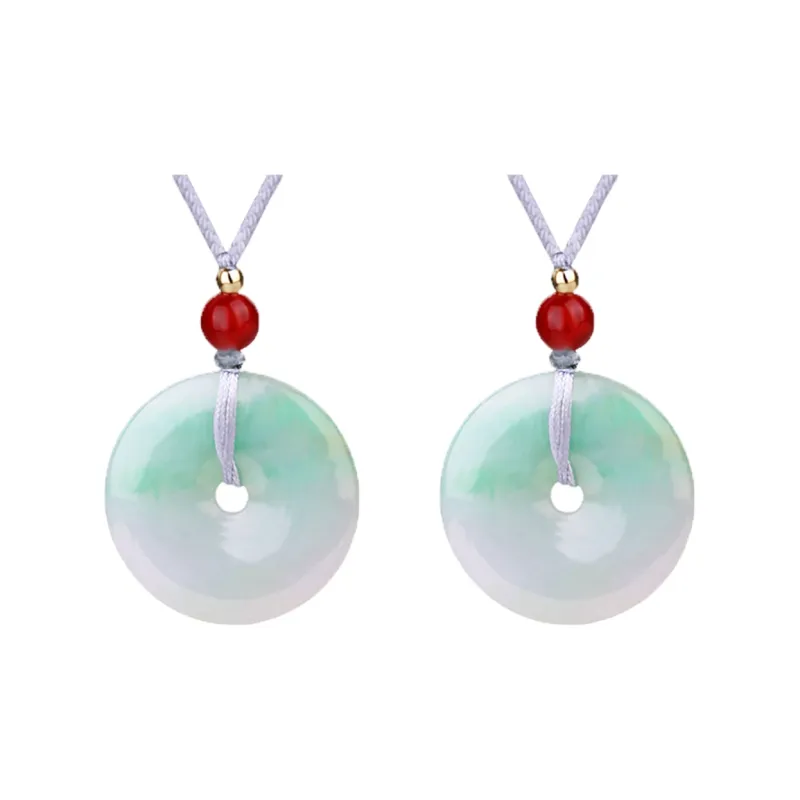 Clear Snow Glutinous Jade Jadeite Necklaces Unisex-5