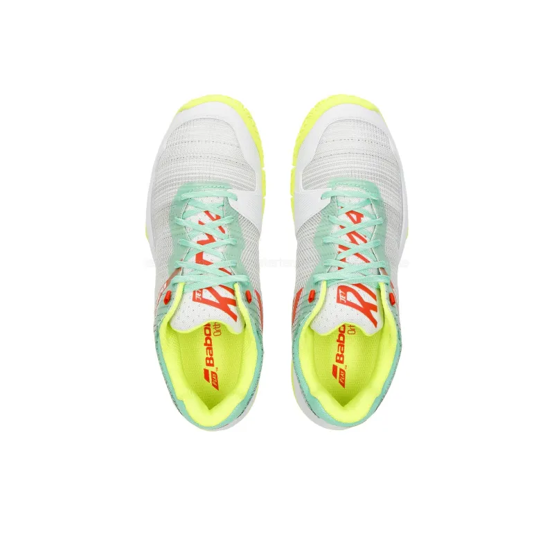 Babolat Low Top Tennis Shoes Women's White Green-2