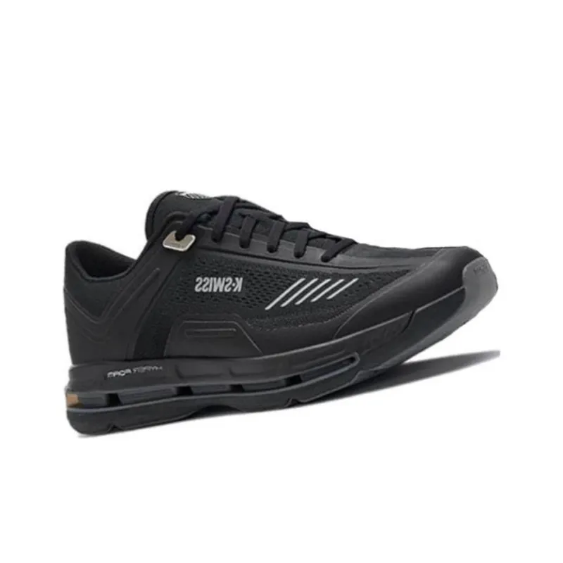 KSWISS Anti Slip Wear Resistant Low Top Running Shoes Men's Black Gray-2