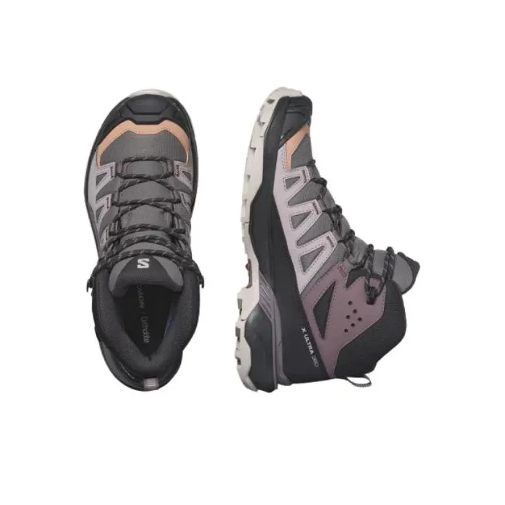 SALOMON Women's X Ultra 360 Mid GORE TEX 'Plum Kitten' Women's-3