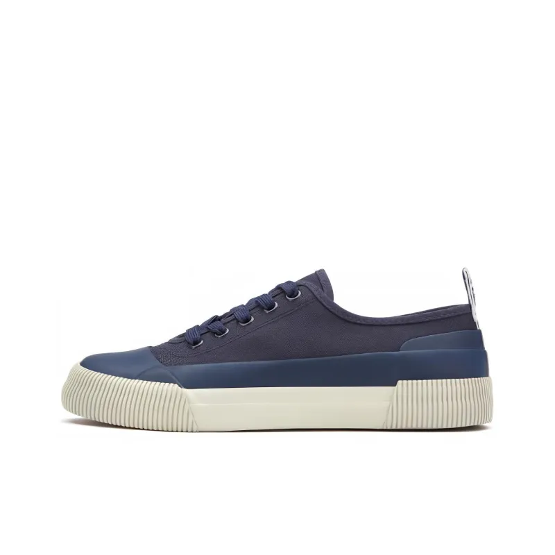 AIGLE Rubber Low W Anti Slip Wear Resistant Breathable Lightweight Low Top Canvas Shoes Women's Blue-0