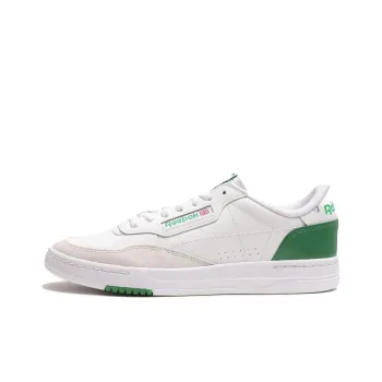 Reebok Court Peak Anti Slip Wear Resistant Low Top Skateboard Shoes Men's White Green