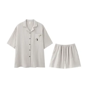 Tianmicat Pajama Set Women's Gray