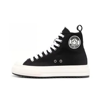 DSQUARED 2 Logo Patch High-Top Platform Sneakers