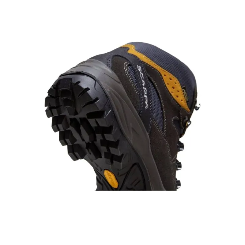 SCARPA Mistral GTX Anti-Slip Wear-Resistant High-Top Trekking Shoes Men's Gray Brown-2