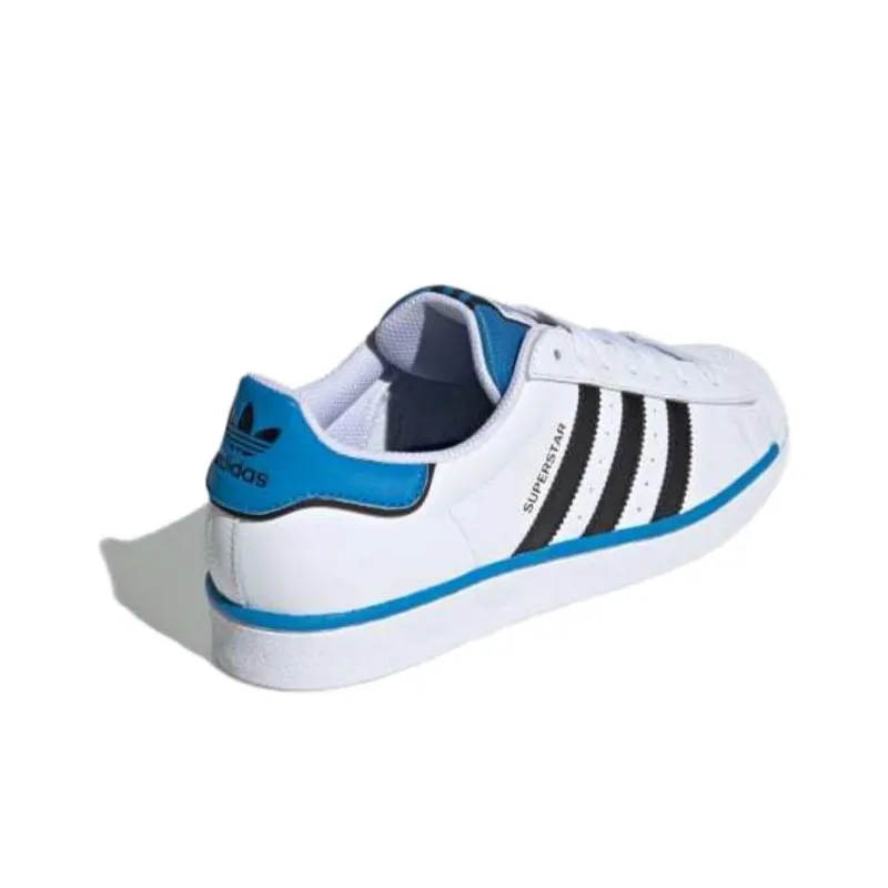 Adidas Superstar Cloud White Core Black Bright Blue-3