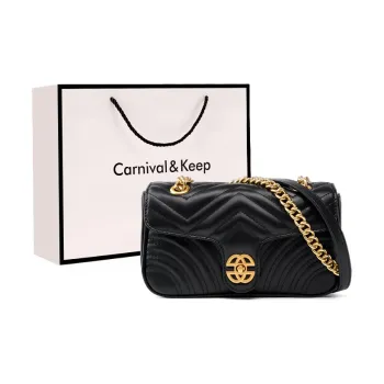 Carnival Keep Cow Leather Crossbody Bags Shoulder Bags Shoulder Bag Regular Women's Black/Ecru