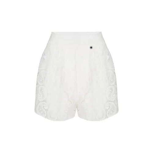 GIAMBATTISTA VALLI Paisley Macramé High-waist Shorts