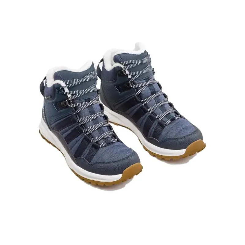 DECATHLON SH500 Durable Breathable Mid Top Hiking Trekking Shoes Women's Blue Black-2