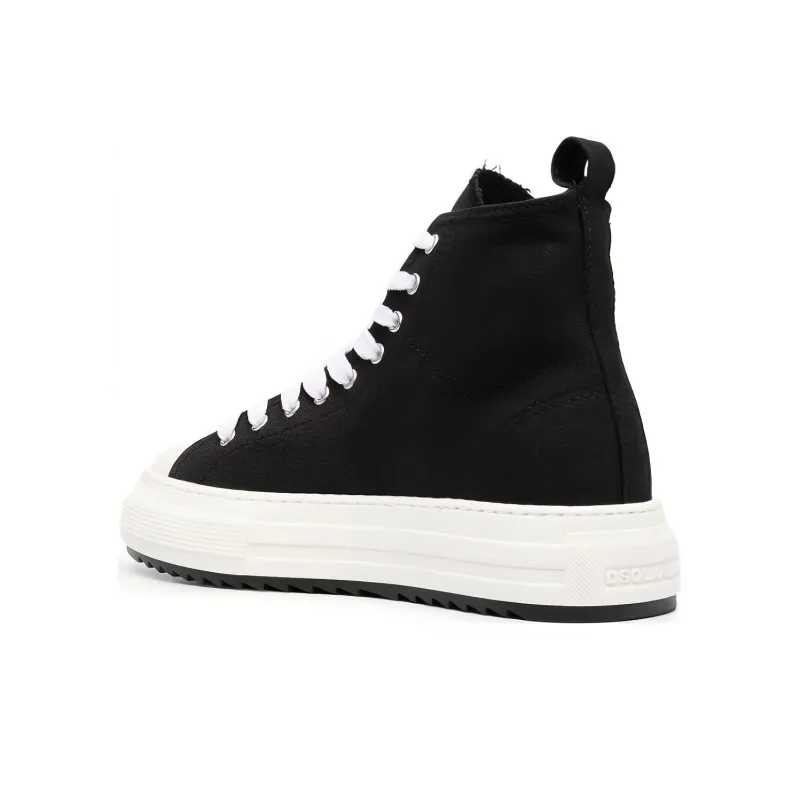 DSQUARED 2 Logo Patch High-Top Platform Sneakers-2