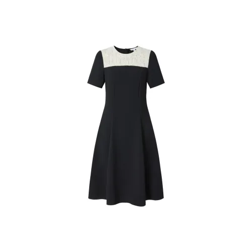 JZ. ANNAKRO Short-Sleeved Dresses Women's Plain Black