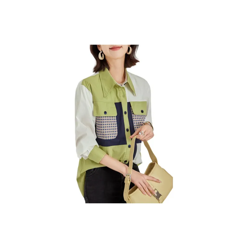 Emodues Shirts Women's Green-0